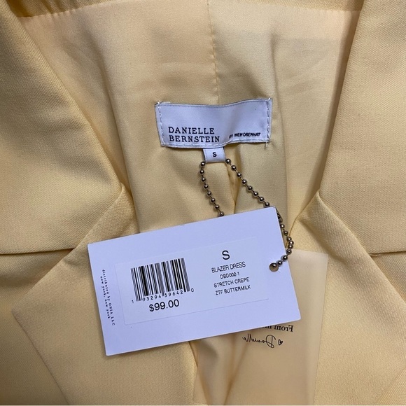 DANIELLE Bernstein Cut Out Blazer Dress in Buttermilk - Size Small - Picture 6 of 8